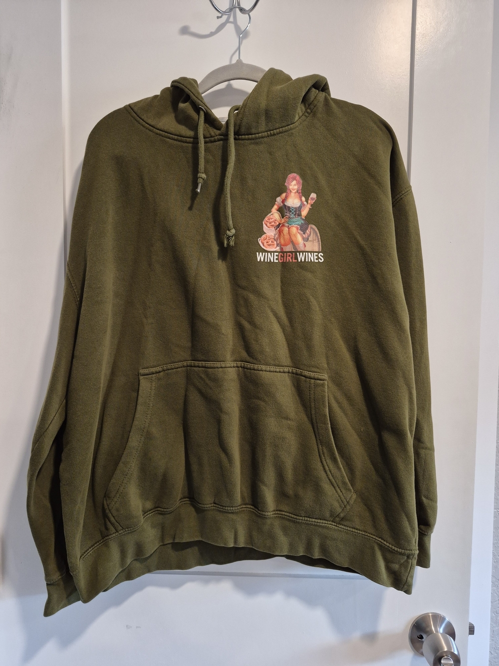 Olive Green Hoodie Sweatshirt